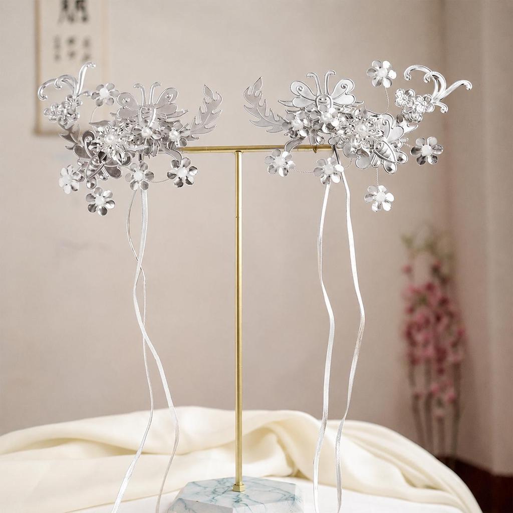 Yu Ji Style Gold Flower Hairpin - Ancient Hanfu Headdress Accessory
