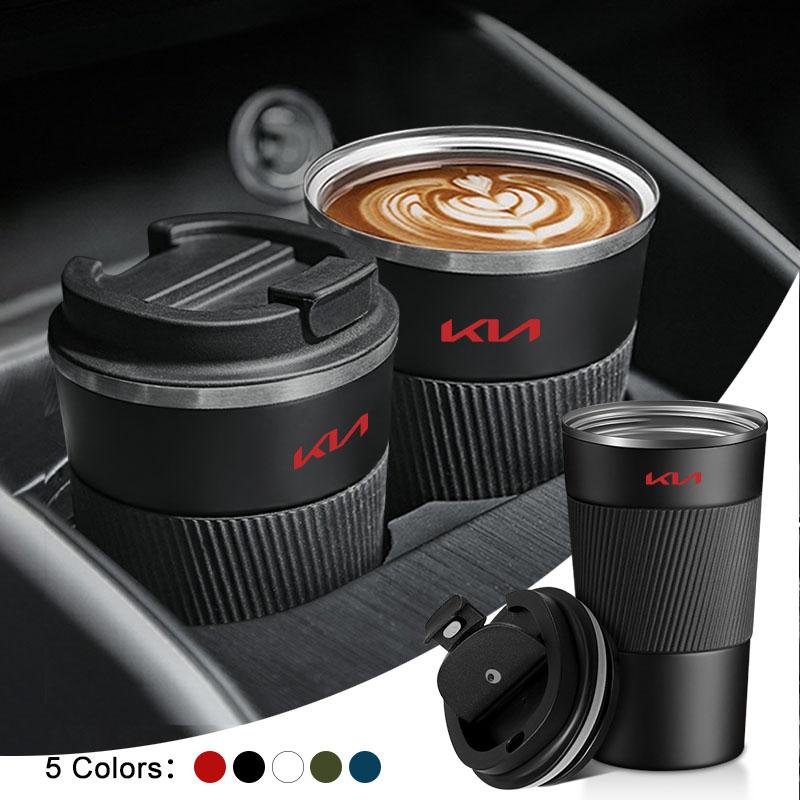 Car Accessories Stainless Steel Coffee Thermos Bottle Thermal Mug For KIA Sportage Ceed Rio 3 4 Picanto Soul Fo