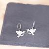 Kinitial Stainless Steel Unicorn Ankh Triangle Cross Snowflake Dandelion Mermaid Earrings For Women Trendy Piercing Jewelry