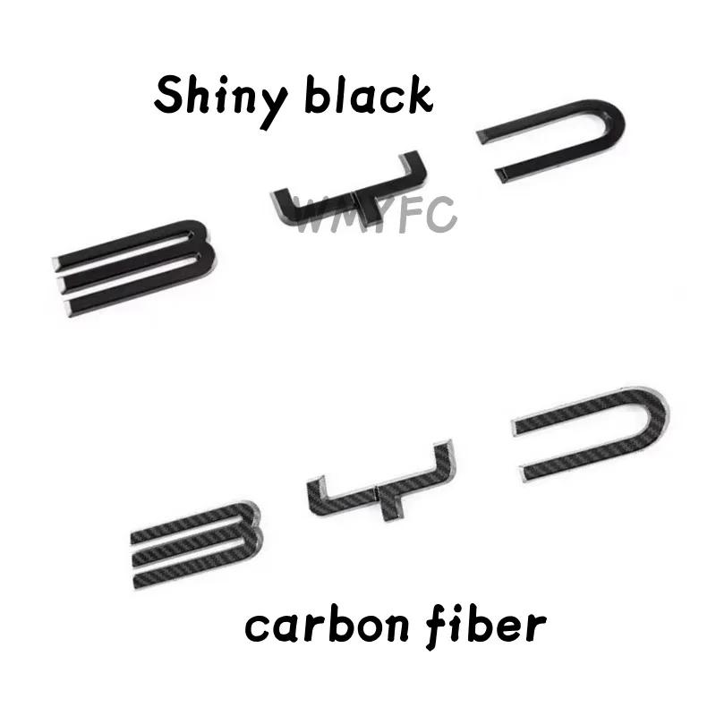 Car Front Emblem Blackening Badge Decal Black Modification Sticker Fit For BYD SEAl EV 2023 2024 2025 2026