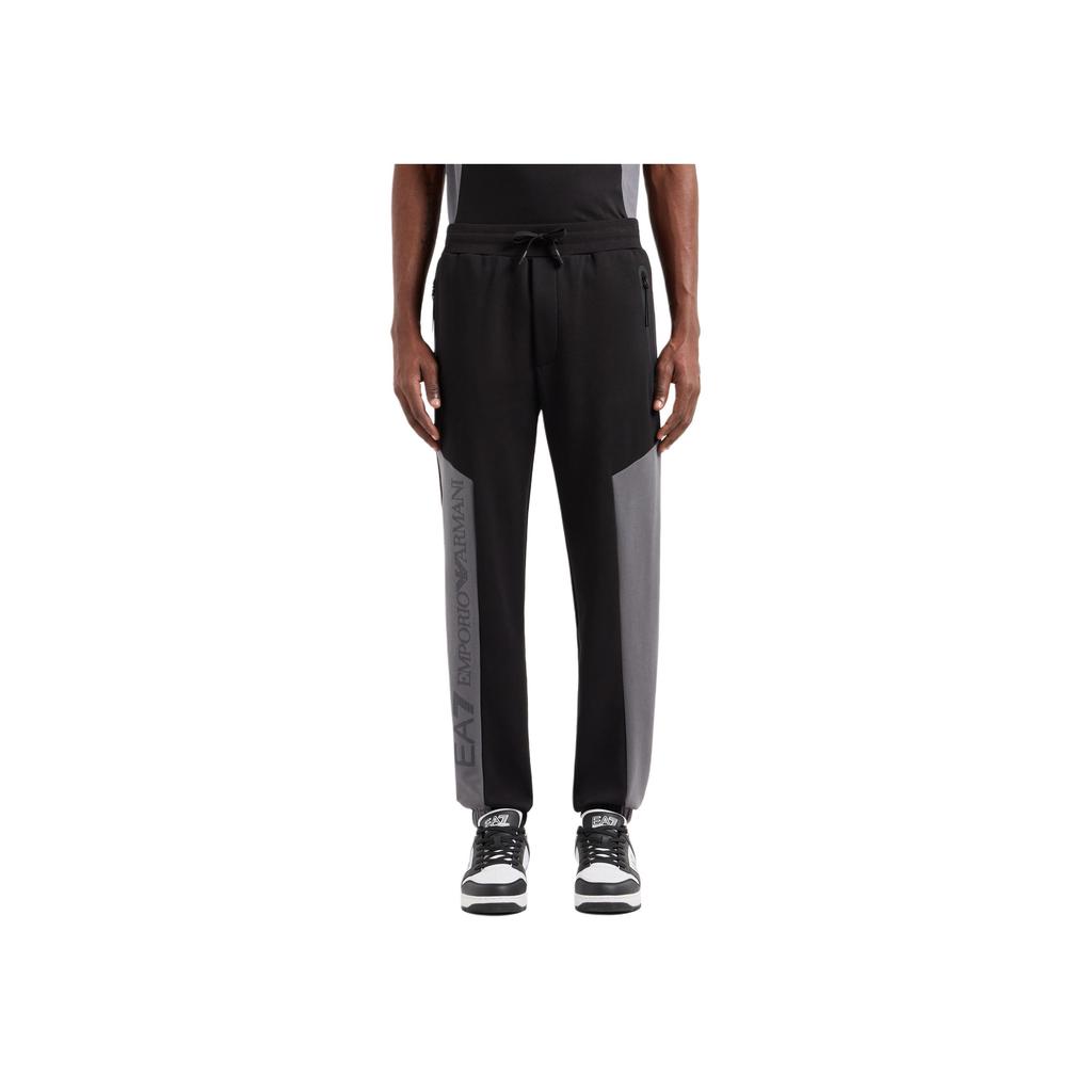 Emporio Armani Ea7 Fw24 Slim Fit Drawstring Long Jogger Knit Pants Men Bottoms Black 6DPP71-PJVTZ-1200