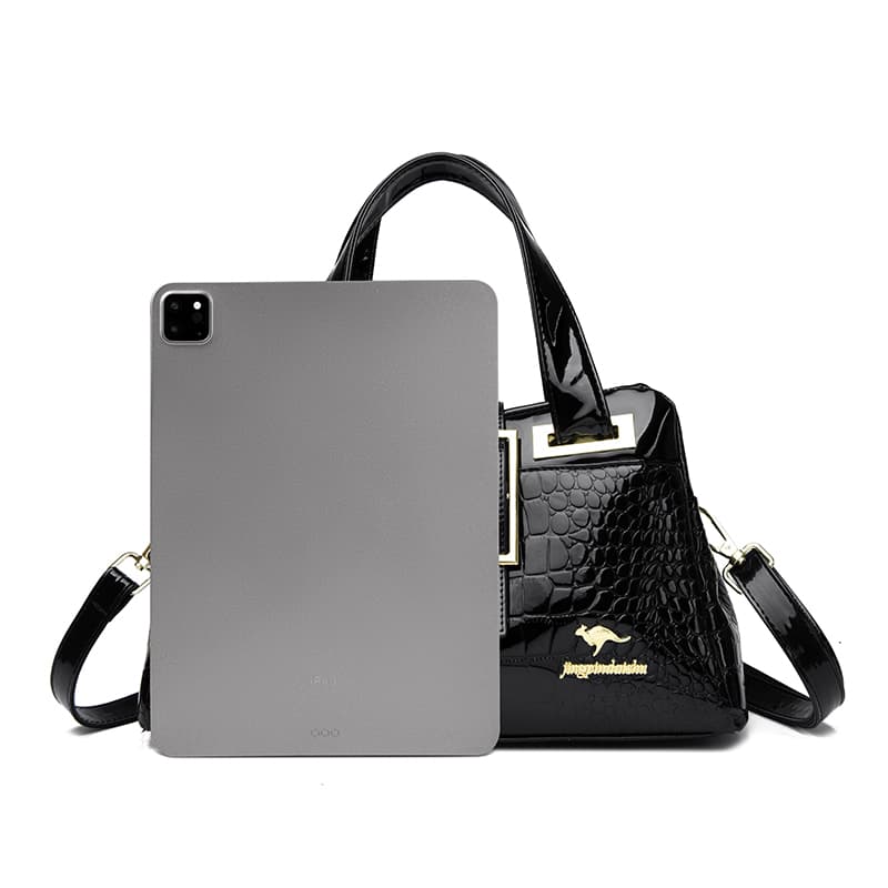 Crocodile Pattern Handbag Shoulder Messenger Bag Commuter Bag