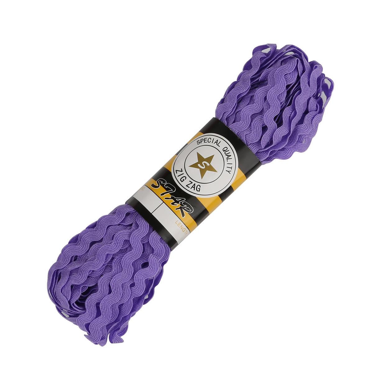 

Зигзагообразные цветные резинки для рукоделия, ширина 8мм светло-фиолетовый