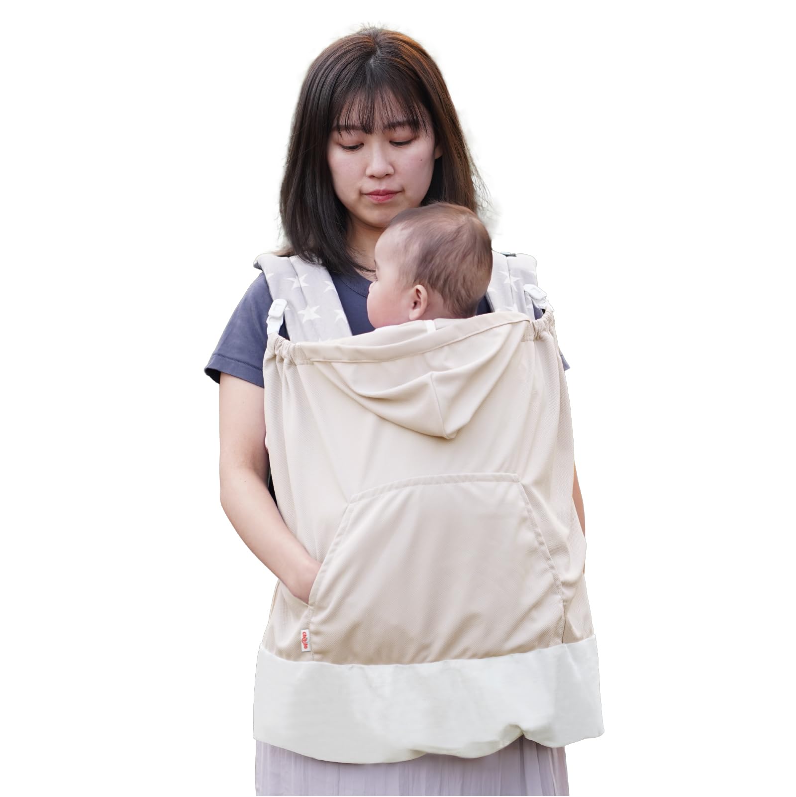 

chibito Летняя детская накидка на завязках для защиты от жары и УФ-лучей, Накидка, Лето, Защита, Защита, (бежевый) бежевый