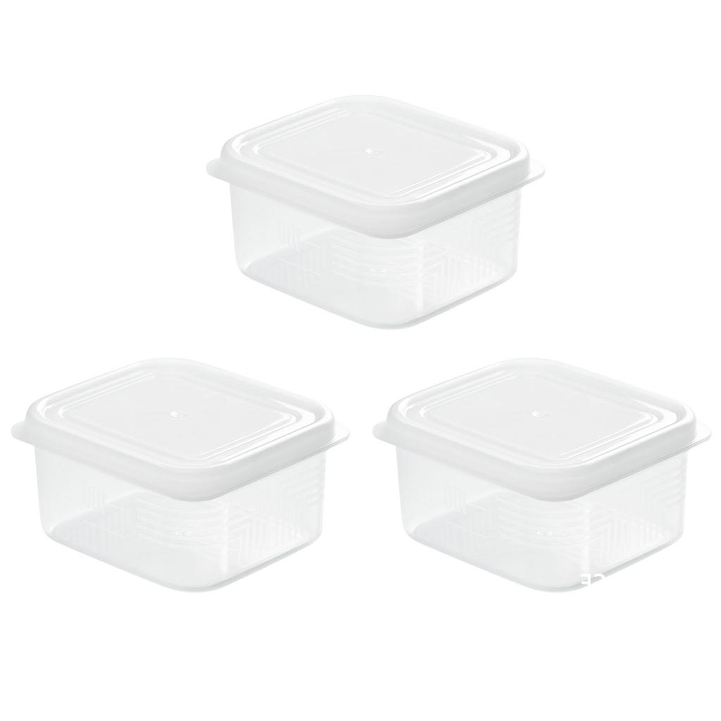 3pcs Freezer Containers with Lids for Food Storage 200ml Reusable Food Storage Containers Boxs Prep