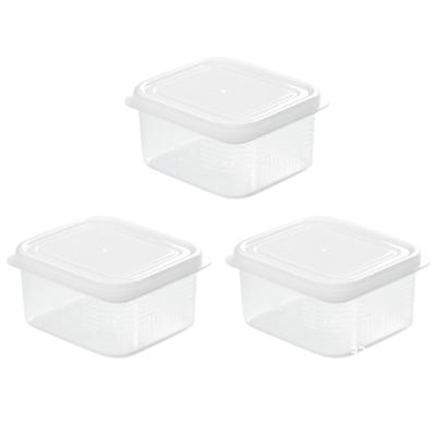 3pcs Freezer Containers with Lids for Food Storage 200ml Reusable Food Storage Containers Boxs Prep