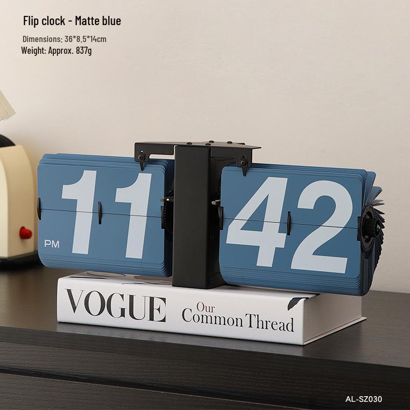 Mechanical Desk Clock: Automatic Page-Turner for Home Decoration