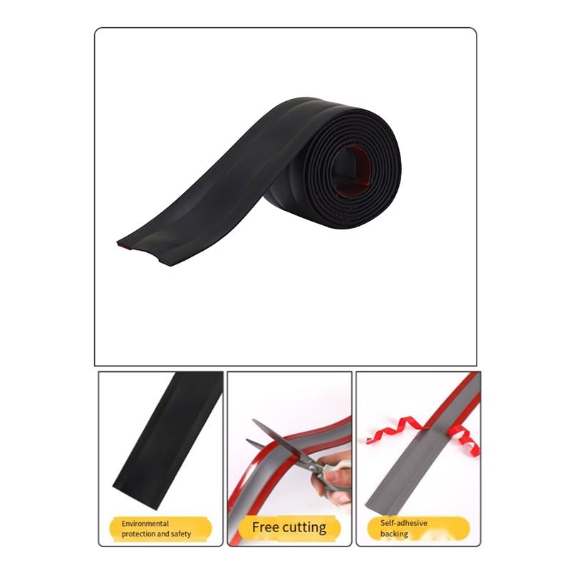PVC Surface Mounted Self-Adhesive Cable Tray Ground Anti Stepping Cover Decorative Surface Exposed Wire Conduit