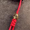 Brass Paracord Charm Spider Skull Design Durable Keychain For Outdoor Fashion Accessory