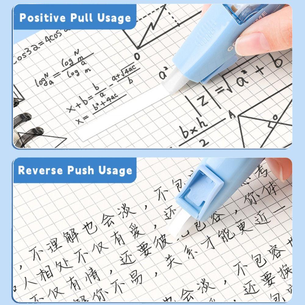 6PCS/Set Gradient Color Correction Tape Pen Shape Correction Stationery Correction Band Students