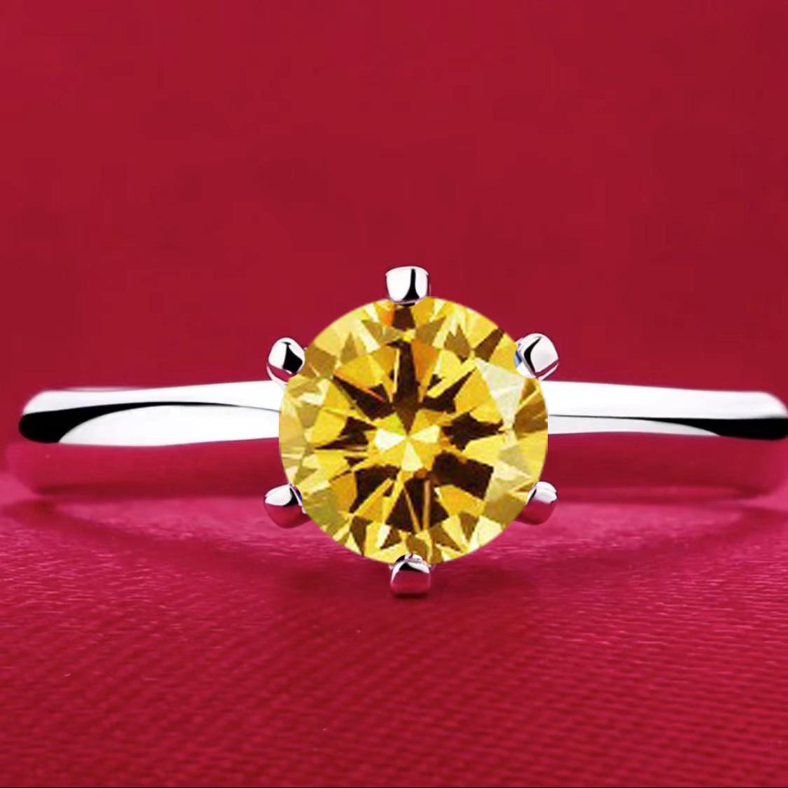 

Популярное в Японии и Южной Корее кольцо T Family Classic с муассанитом в один карат для женщин 1 Carat