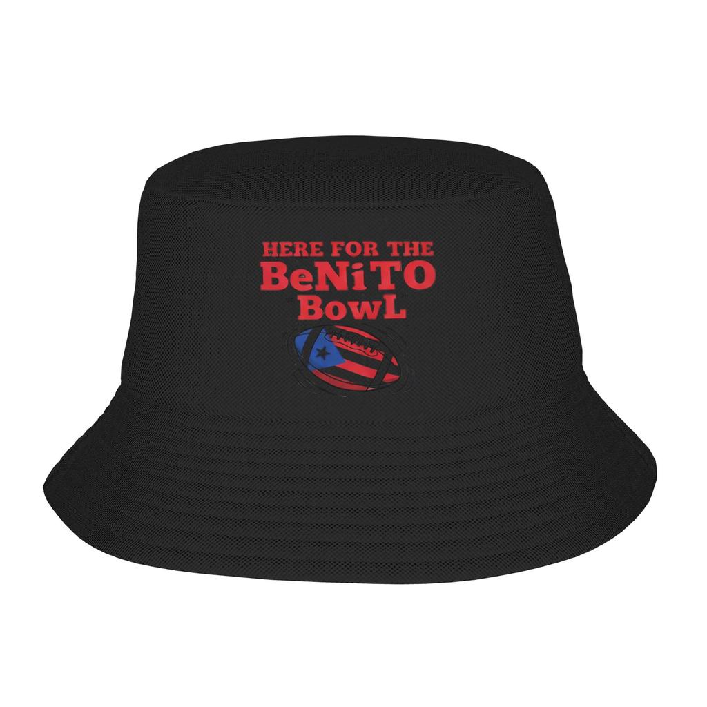 Benito Bowl Puerto Rican Bad Bunny Bucket Hat For Women  Fisherman Hats  Harajuku Custom Sunscreen Hats