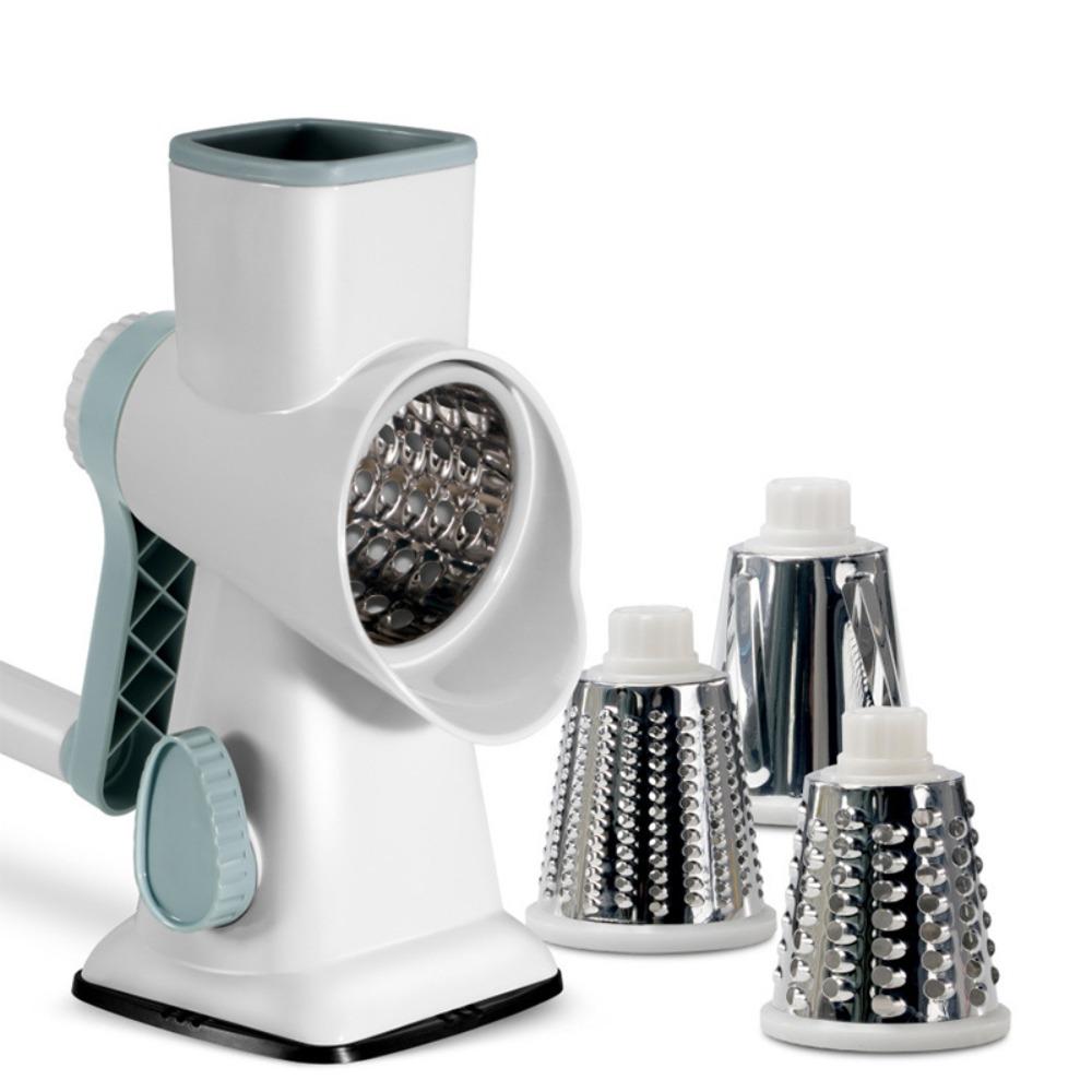 

Экономящая труд роторная терка для сыра 3 в 1 машина для измельчения льда ручная овощерезка салат белый