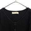 R JUBILEE made in Japan Long sleeve cotton knit cardigan M black Women Used