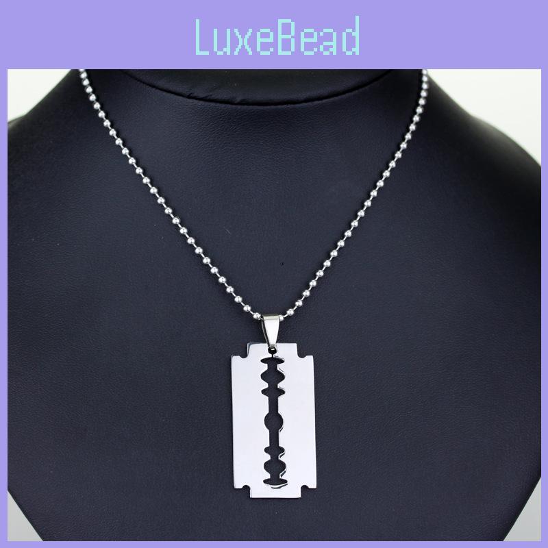 Stylish Blade Alloy Pendant Chain With Geometric Design For Gift Sets And Everyday Fashion