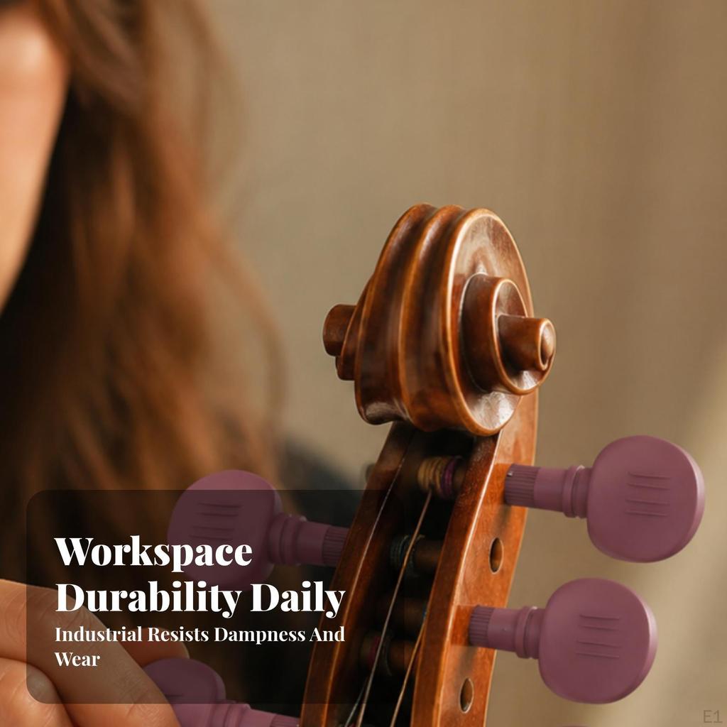 4 Pieces Mechanical Violin Tuning Peg Lightweight ABS Portable