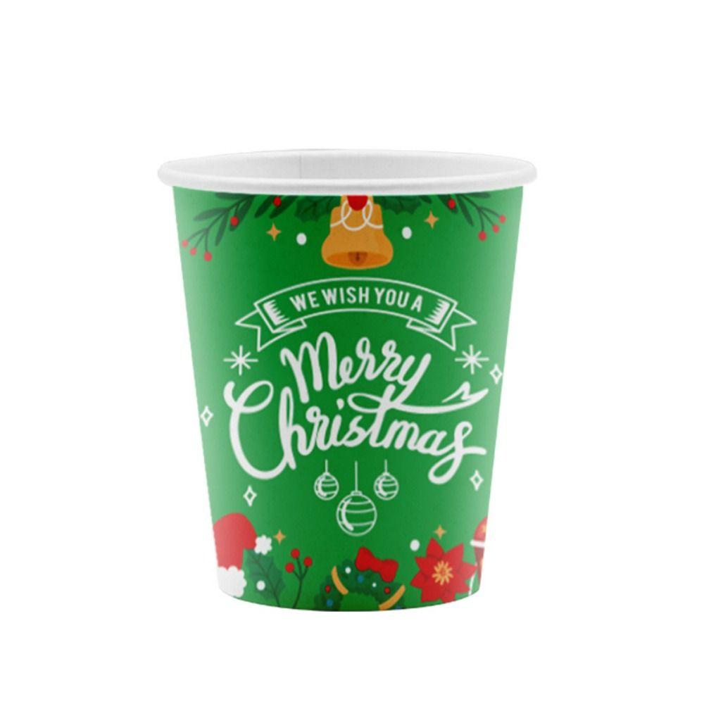 Environmental Christmas Paper Plates Disposable Christmas Paper Cups Christmas Tableware Set  Home
