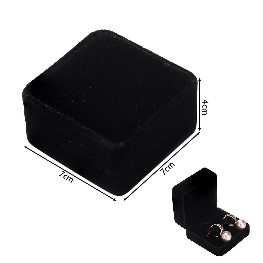 Rounded Flannel Jewelry Box for Rings, Earrings, Pendants, Bracelets, Bangles, and DIY Packaging.