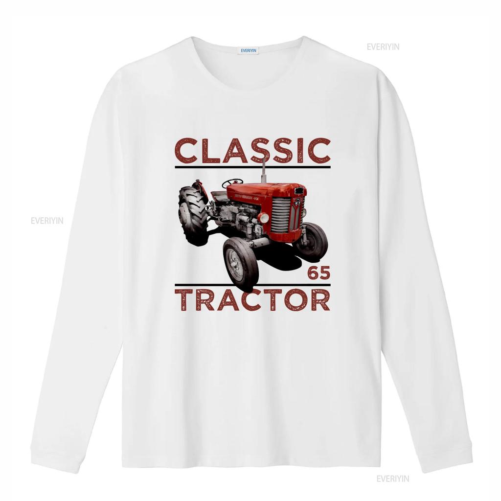Classic Vintage Tractors Massey Ferguson 65 Inspired Retro Style T Shirt vintage Washed Breathable fashion Unisex