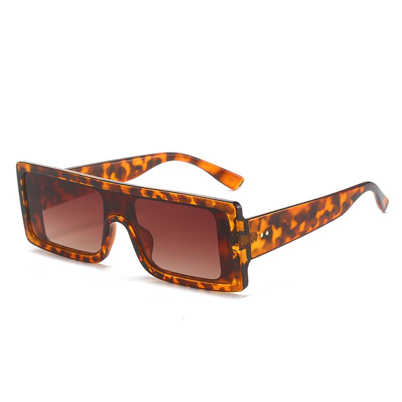 2023 Colorful INS Large-Frame One-Piece Sunglasses for Women - European & American Style