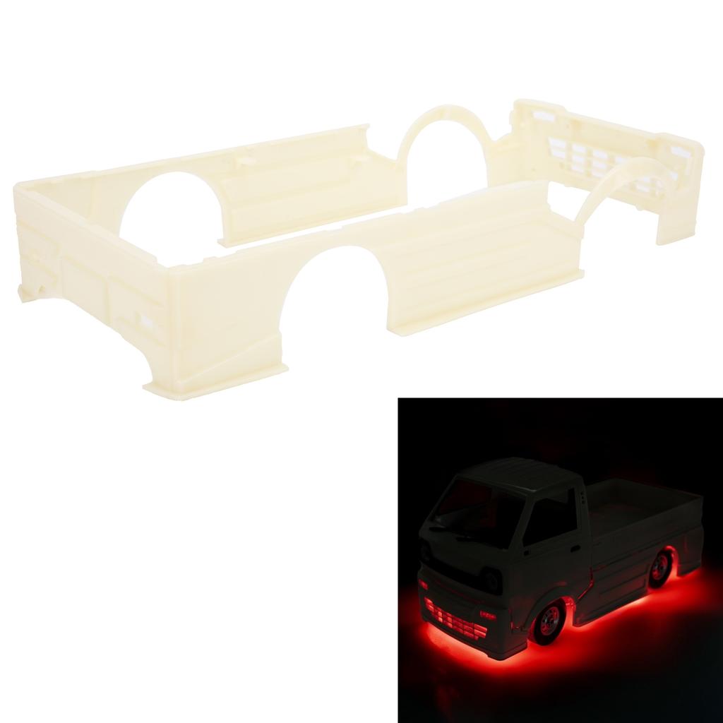 RC Kit Large Surrounding Cover LED Light Modification Kits for WPL D12 RC Truck Creamy White