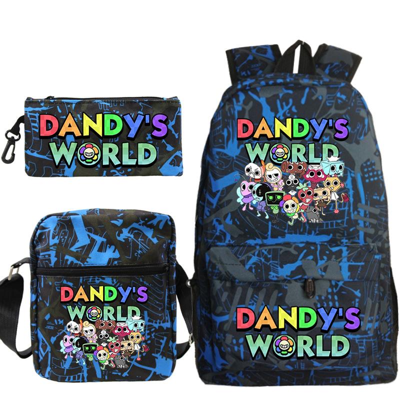 Dandy's World Print Fashion Children's Shoulder Bag Pencil Bag Youth Leisure School Bag Three-piece Set