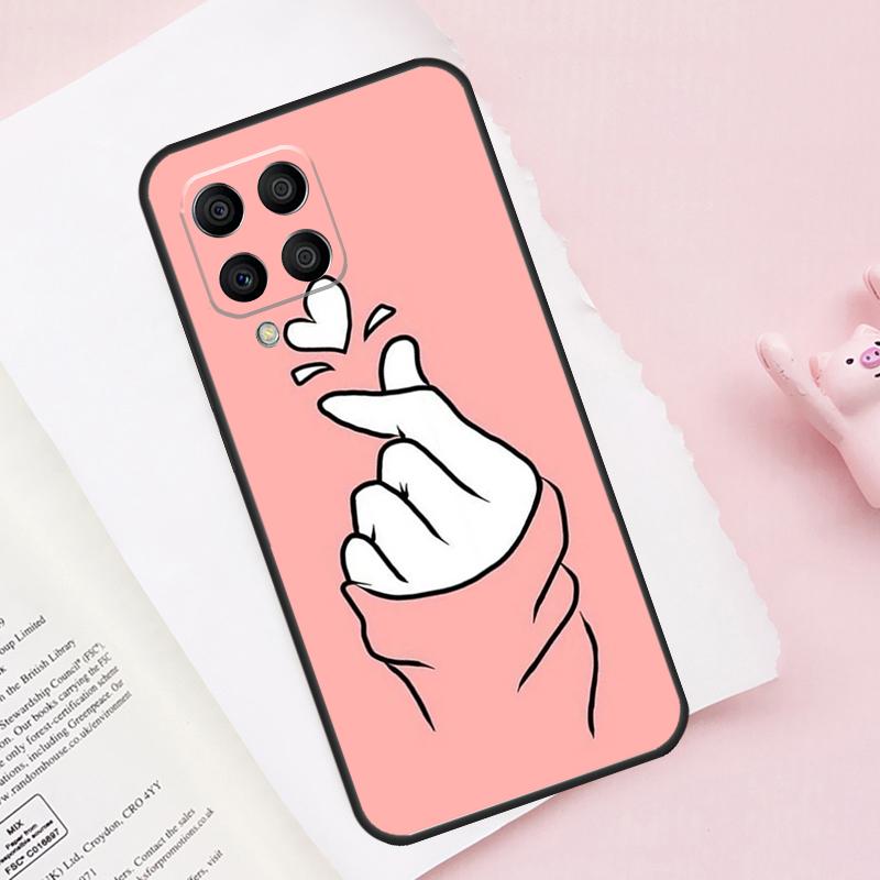 

Kpop Finger Heart Case For Samsung Galaxy M51 M55 M35 M15 M56 M36 M16 M06 M13 M33 M53 M12 M32 M52 M14 M34 M54 Samsung M31