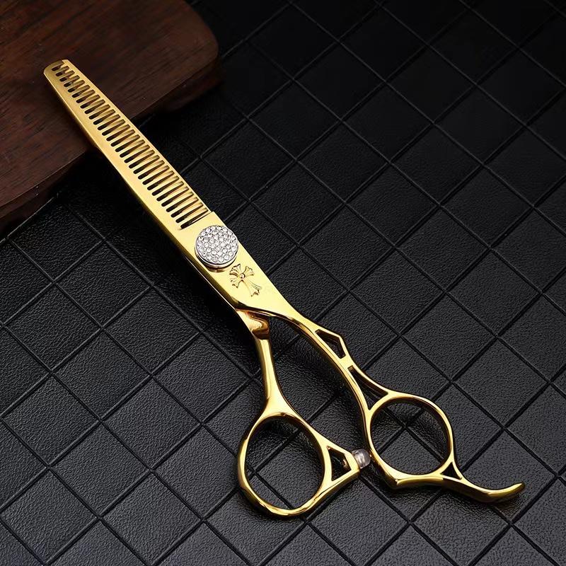 Salon 6.0 Professionelle Haarschere Friseurschere Schneiden Ausdünnen Barbierschere Set