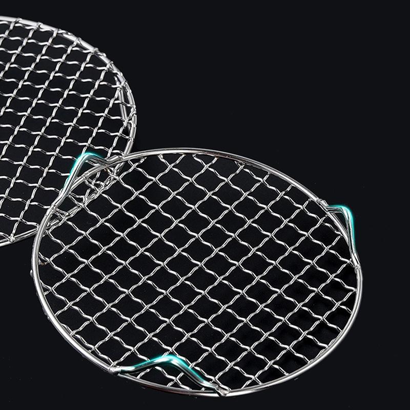 Round Air Fryer Rack With Legs Stackable Grid Grilling Rack Stainless Steel Anti-Corrosion For Home Kitchen Oven Steamer Cooker