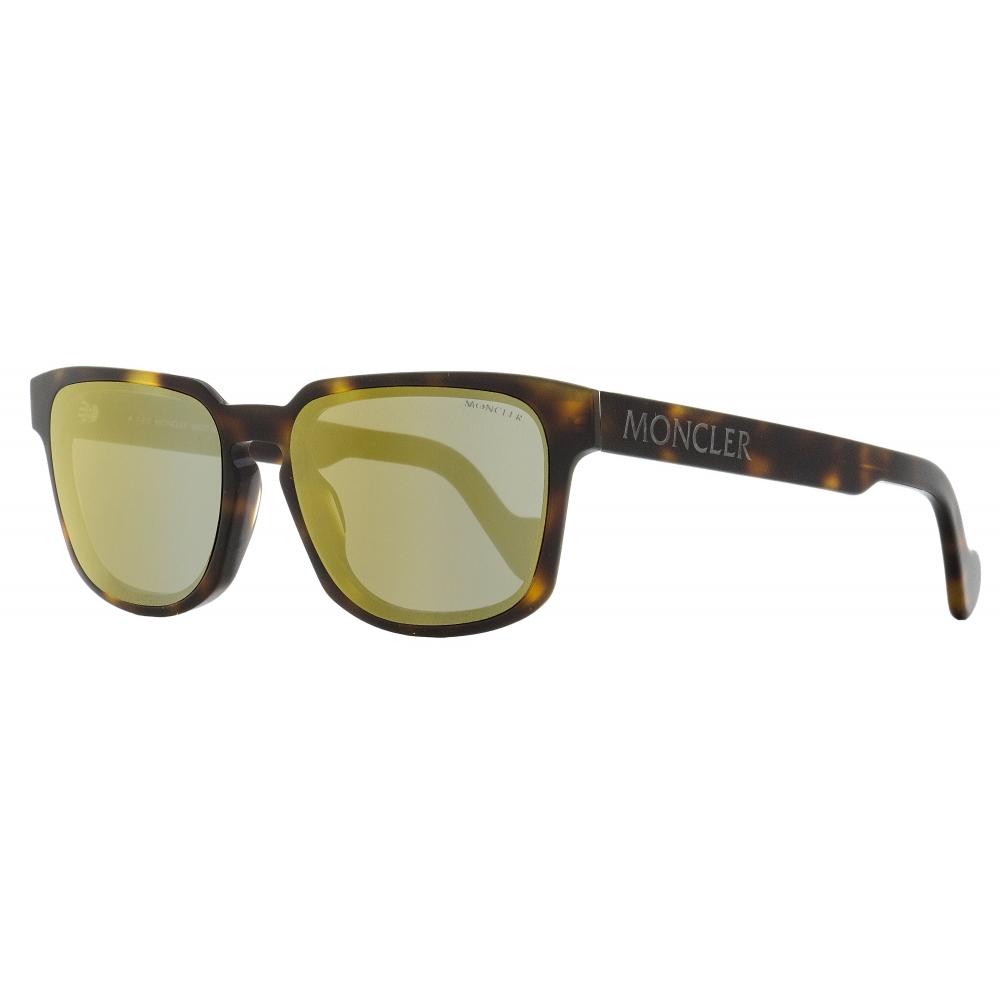 

Moncler Мужские прямоугольные солнцезащитные очки ML0171 52Q Dark Havana 58 мм 52q
