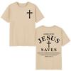 Good News Jesus Saves Tshirt Unisex Unisex Summer Casual 100cotton Short Sleeve T Shirt High Quality Fashion Oversized Tshirts