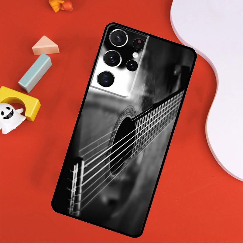 Guitar Music Phone Case For Samsung Galaxy S25 Ultra S24 Ultra S9 S10 S20 S21 S22 S23 Plus S24 FE Cover