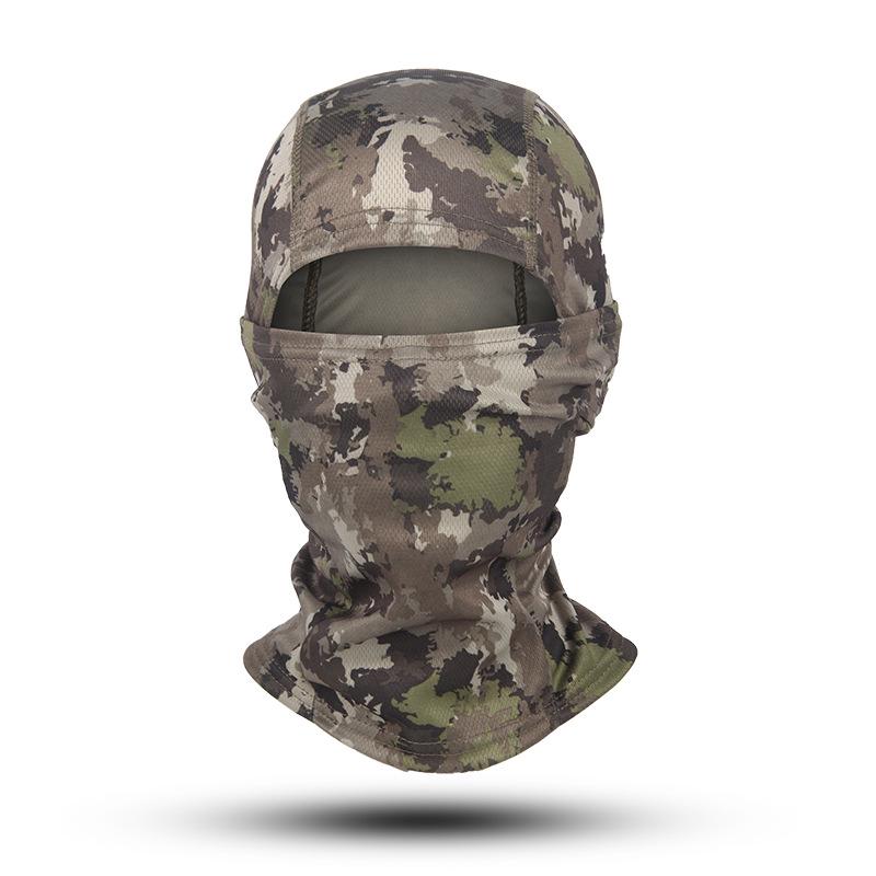 "Herren Camouflage Sonnenschutz Nacken- & Kopfbedeckung: Sommer Rad- & Angelmaske, Staubdichter Schal, Cooles Kopftuch"