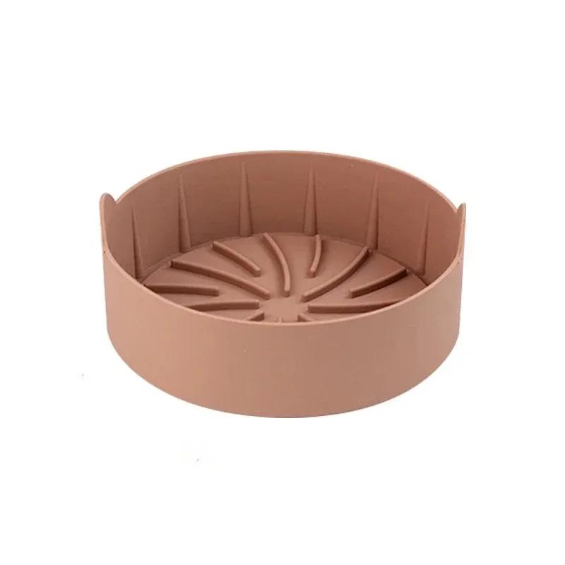 New Silicone Pot Multifunctional Air Fryers Accessories Bread Fried Chicken Pizza Basket Baking Tray Non Stick Baking Bakefor