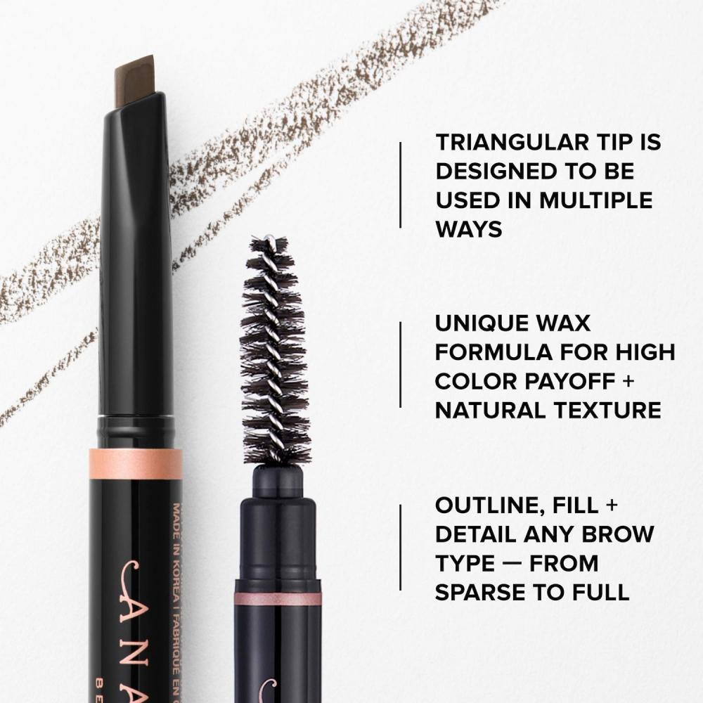 Anastasia Beverly Hills Brow DefIner 3 In 1 eyeBrow Pencil 0.007 Oz 0.2 G Caramel