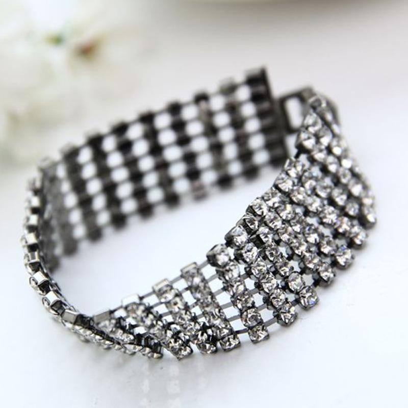 

Meier Hot-selling new multi-layered diamond-studded bracelet - rhinestone bracelet bangle