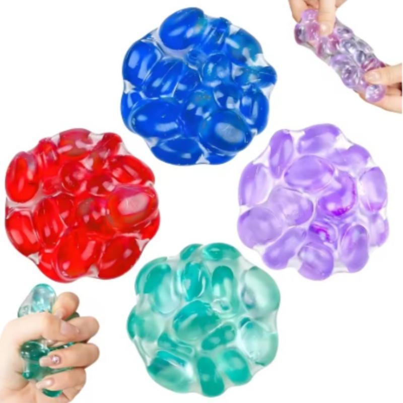 Squishy Edelstein Ball Knetspielzeug Lustiger Plastik Transparenter Ball Fidget Spielzeug Entspannung Angstlinderung Spielzeug für Kinder Geschenke