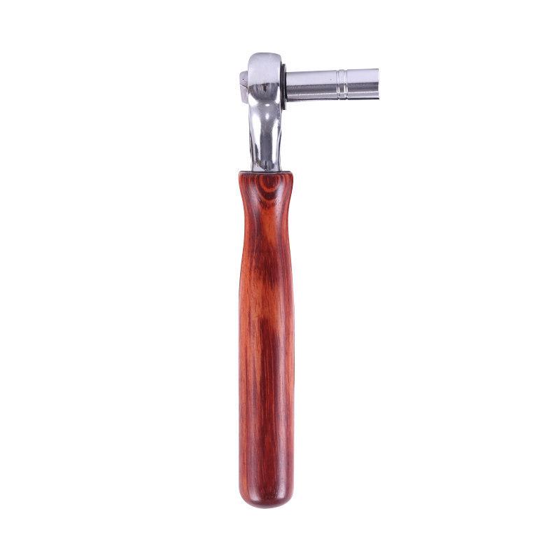 Solid Wood Guzheng Tuning Wrench - Forward/Reverse Conversion & Universal Four-Corner String Tool