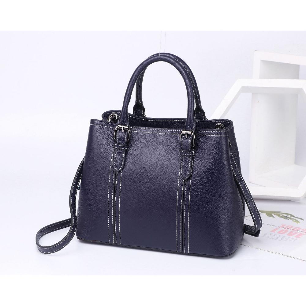 Cowhide Women's Bags, Handbags, One-shoulder Crossbody Women's Large Handbags, Large-capacity Multi-functional Commuter Shopping Bags
