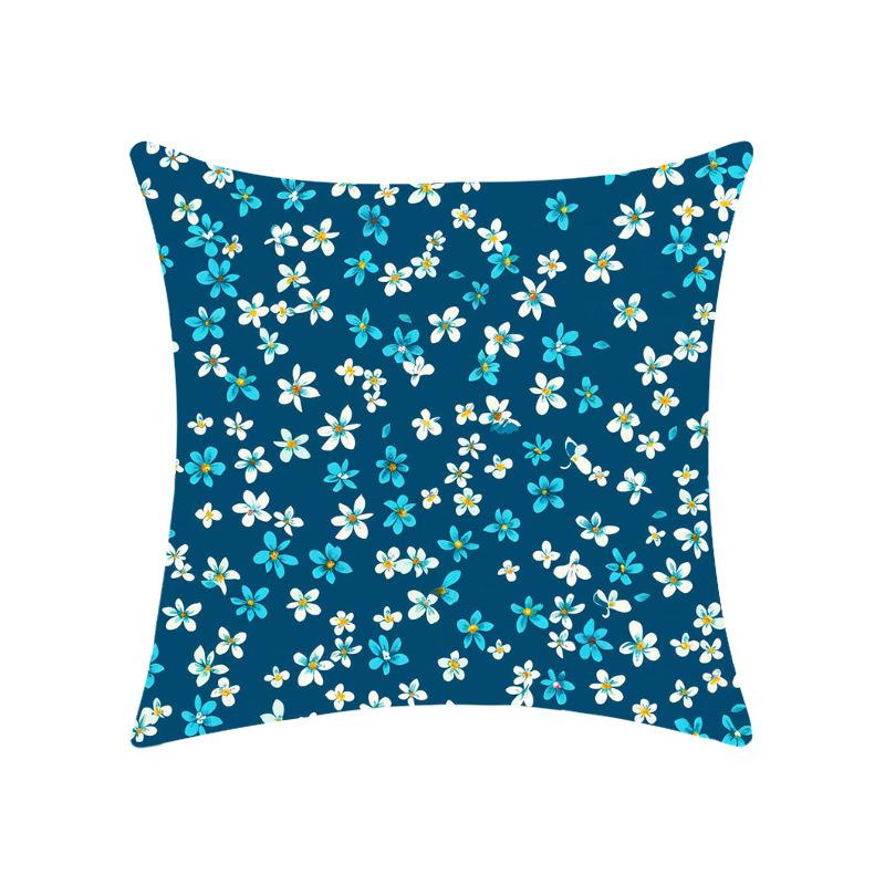New Floral Floral Series Pillow Case Soft Car Home Decoration Bedroom Bedside Pillow Cushion Cover
