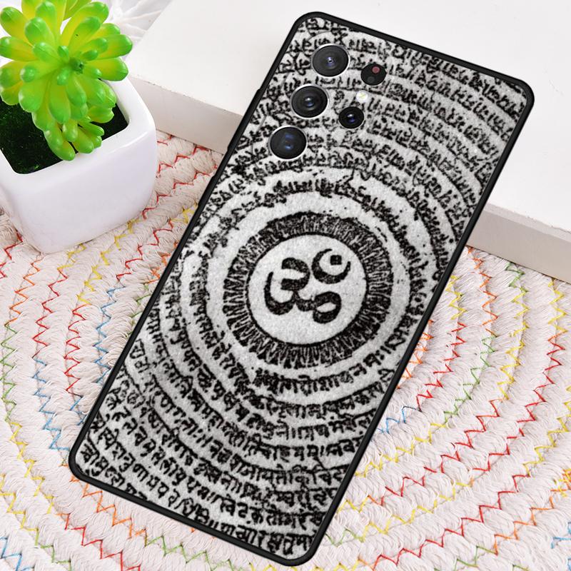 

Aum Om Namaste Symbol Zen Yoga print Phone Case for Samsung Galaxy note 10 S26 Ultra S23 S24 FE S25 S21 S22 PLUS Cover Galaxy S23 Ultra