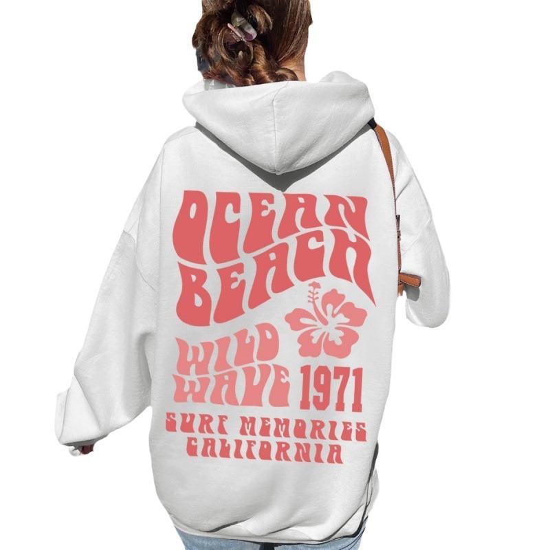 S-5XL Men's and Women's Fleece Sweater Plain Letter Print Kangaroo Pocket Drawstring Print Hoodie