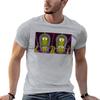 Kang und Kodos T-Shirt Anime Schwergewichte Übergrößen Oberteile Herren Grafik-T-Shirts Anime
