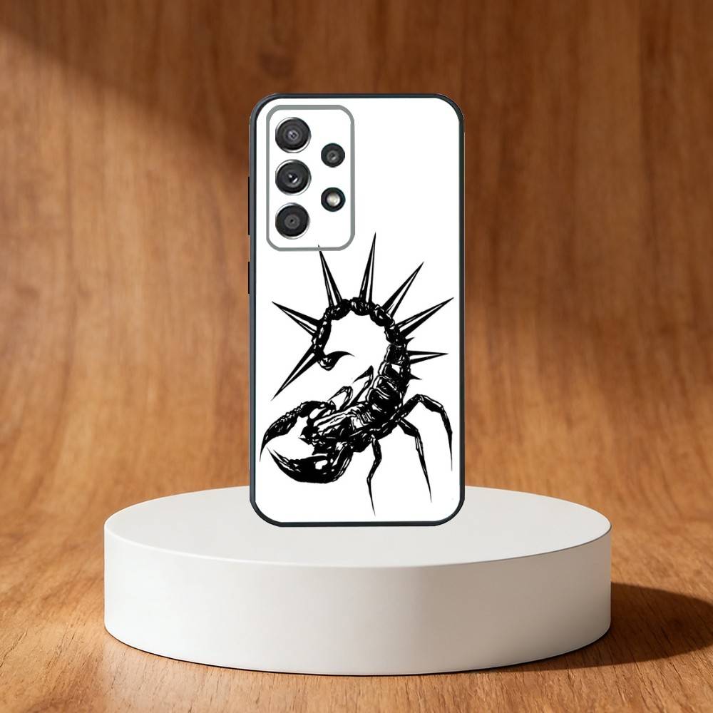 Edgy Dark Gothic Scorpion Phone Case For Samsung S25,S24,S21,S22,S23,S30,Ultra,S20,Plus,Fe,Note,10,9,5G Black Cover