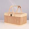 Vintage Bamboo Basket Chinese Style Bread Storage Basket Moon Cake Box  Mid-Autumn Festival
