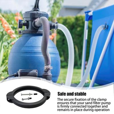 Pool Filter Clamp for 12 and 14 Inch Pump Clamp Flange Sand Filter Valve Clamp Pool Sand Filter Replacement Parts Accessories
