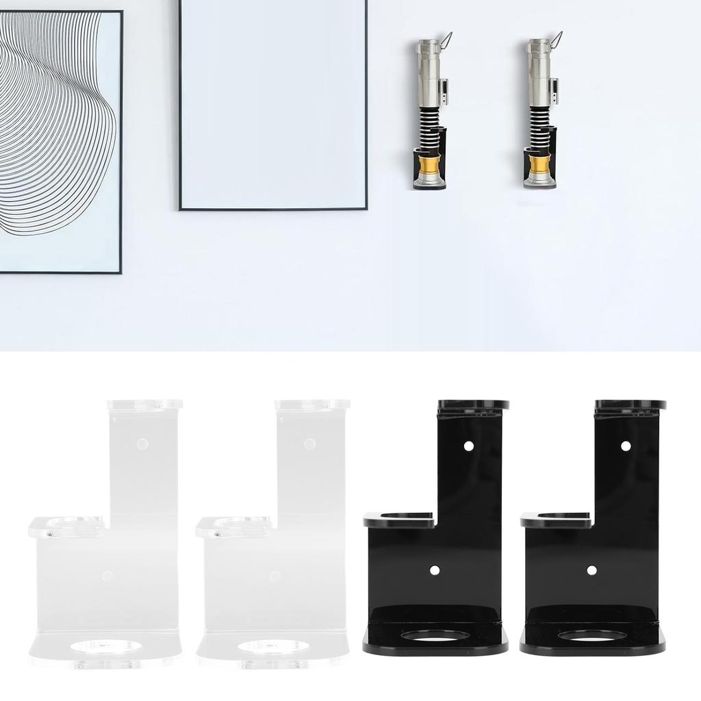 2PCS Lichtschwert Wand Halterung Ständer Acryl Vertikale Anzeige Licht Saber Halter Rack für Home Hallow