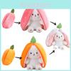 Adorable Transformable Fruit Rabbit Plush Toy