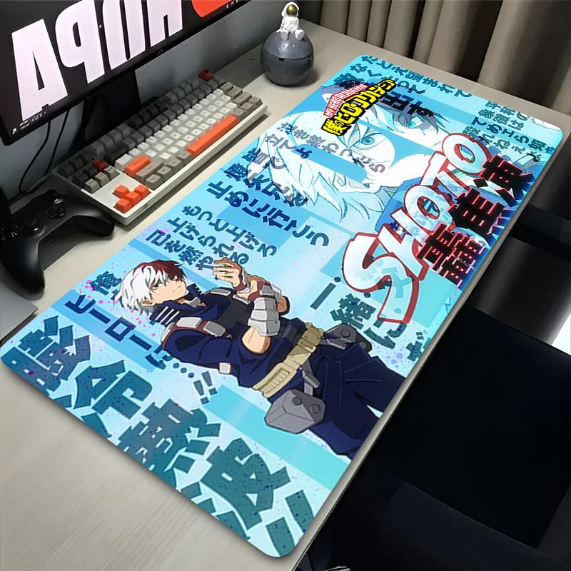 Mouse Pad Anime My Hero Academia Izuku Midoriya Mousepad Large Gaming Lockedge Thickened Computer Keyboard Table Desk Mat