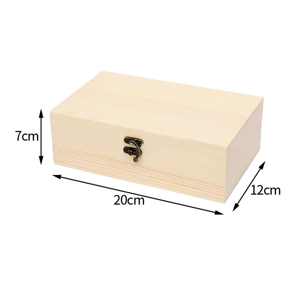 Wooden Storage Box Storage Wooden Box 1PC Craft Projects